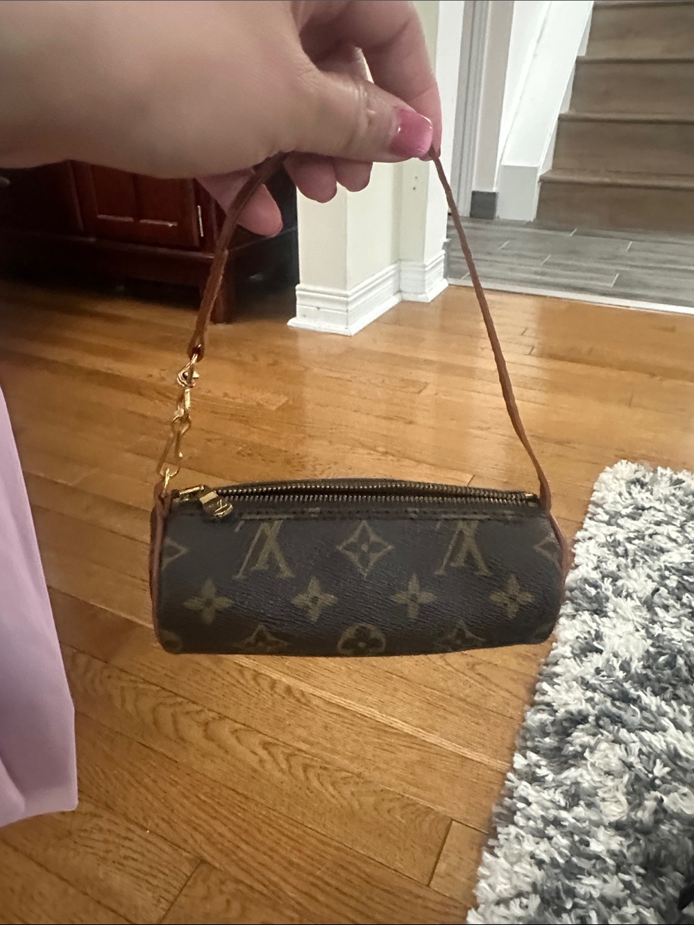 Louis Vuitton Brown Monogram Mini Papillon Shoulder Bag - Picture 3 of 10
